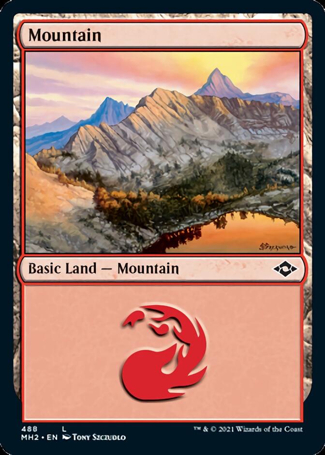 Mountain (488) (Foil Etched) [Modern Horizons 2] | Devastation Store