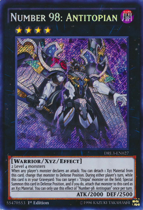Number 98: Antitopian [DRL3-EN027] Secret Rare | Devastation Store