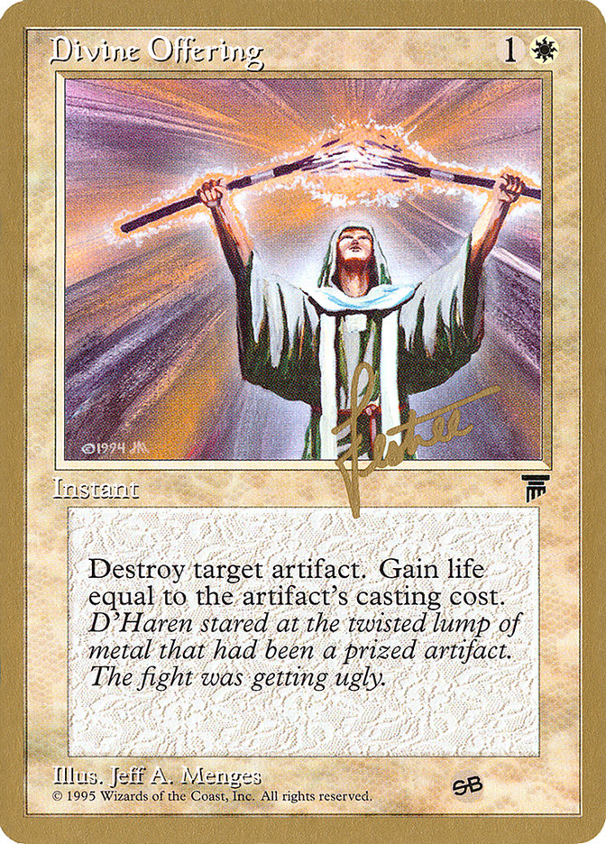 Divine Offering (Bertrand Lestree) (SB) [Pro Tour Collector Set] | Devastation Store