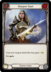 Sharpen Steel (Blue) [WTR143] Unlimited Edition Rainbow Foil - Devastation Store | Devastation Store