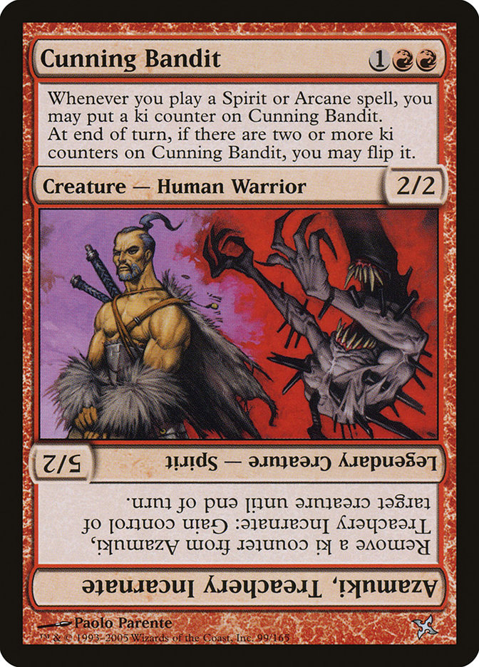 Cunning Bandit // Azamuki, Treachery Incarnate [Betrayers of Kamigawa] - Devastation Store | Devastation Store