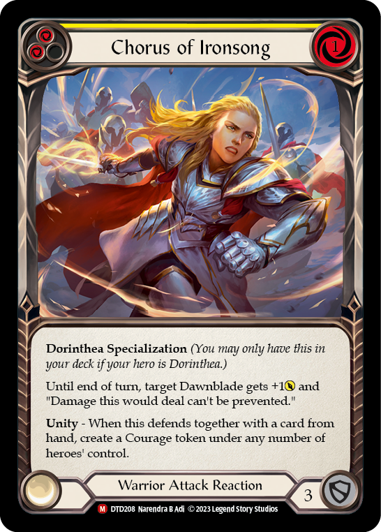 Chorus of Ironsong [DTD208] (Dusk Till Dawn)  Rainbow Foil | Devastation Store
