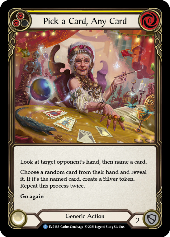 Pick a Card, Any Card (Yellow) [EVR168] (Everfest)  1st Edition Normal | Devastation Store