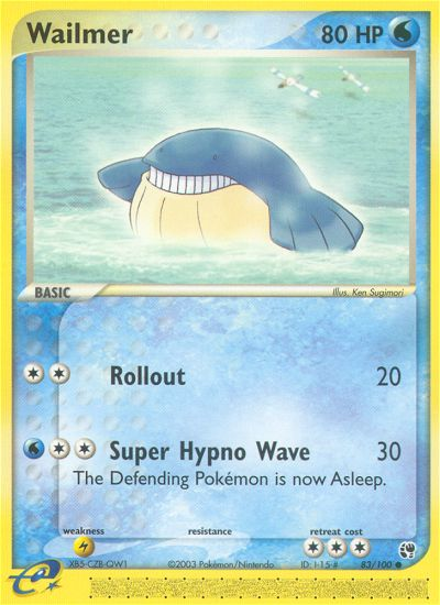 Wailmer (83/100) [EX: Sandstorm] | Devastation Store