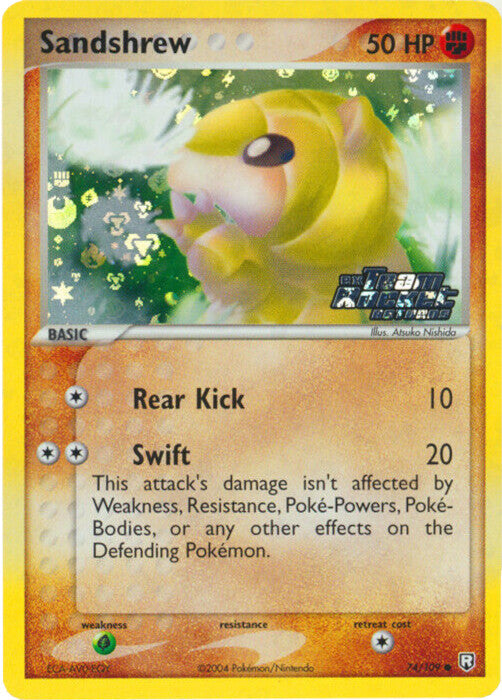 Sandshrew (74/109) (Stamped) [EX: Team Rocket Returns] | Devastation Store