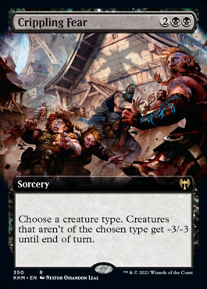 Crippling Fear (Extended Art) [Kaldheim] | Devastation Store