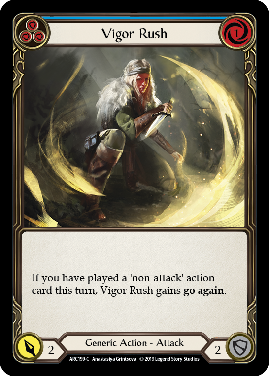 Vigor Rush (Blue) [ARC199-C] 1st Edition Normal - Devastation Store | Devastation Store