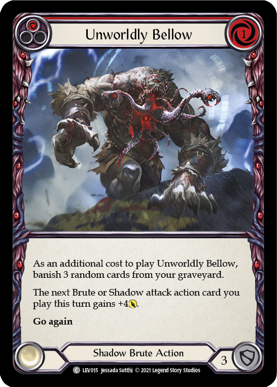 Unworldly Bellow (Red) [LEV015] (Monarch Levia Blitz Deck) | Devastation Store