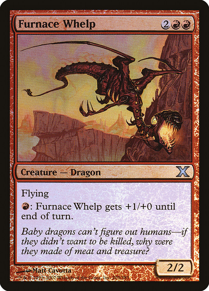 Furnace Whelp (Premium Foil) [Tenth Edition] | Devastation Store