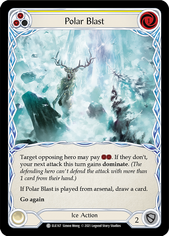 Polar Blast (Yellow) [ELE167] (Tales of Aria)  1st Edition Normal | Devastation Store