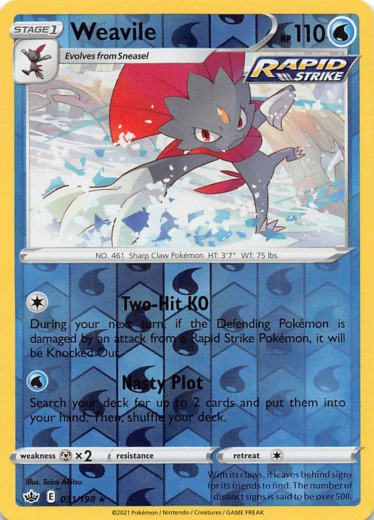 Weavile (031/198) [Sword & Shield: Chilling Reign] | Devastation Store