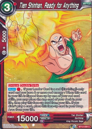 Tien Shinhan, Ready for Anything [BT12-009] | Devastation Store