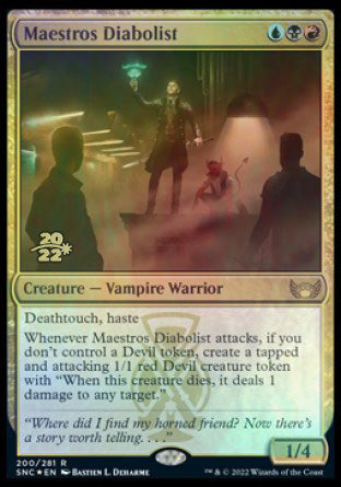 Maestros Diabolist [Streets of New Capenna Prerelease Promos] | Devastation Store