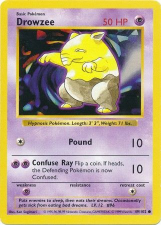 Drowzee (49/102) [Base Set Shadowless Unlimited] | Devastation Store