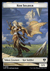 Treasure // Kor Soldier Double-Sided Token [Commander Masters Tokens] | Devastation Store