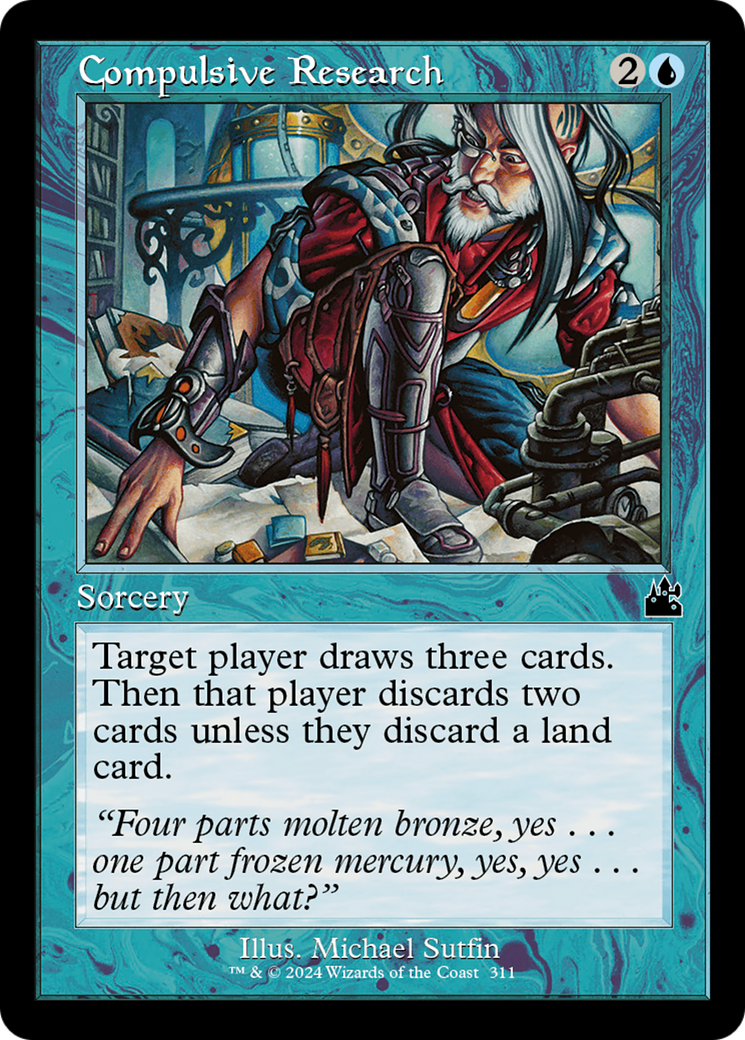 Compulsive Research (Retro Frame) [Ravnica Remastered] | Devastation Store