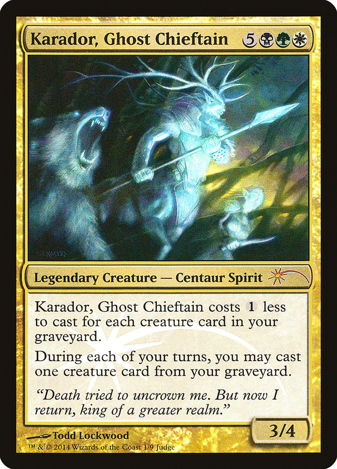 Karador, Ghost Chieftain [Judge Gift Cards 2014] - Devastation Store | Devastation Store