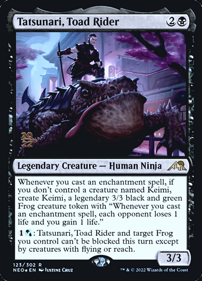 Tatsunari, Toad Rider [Kamigawa: Neon Dynasty Prerelease Promos] | Devastation Store