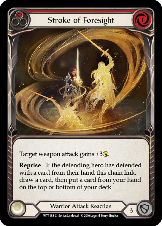 Stroke of Foresight (Red) [WTR138-C] Alpha Print Normal - Devastation Store | Devastation Store