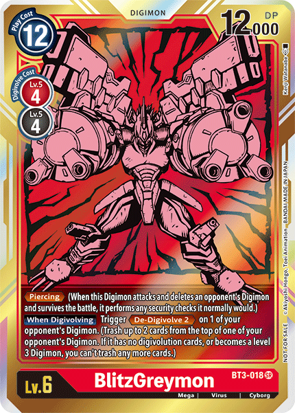 BlitzGreymon [BT3-018] (Alternate Art) [Release Special Booster Ver.1.5] | Devastation Store