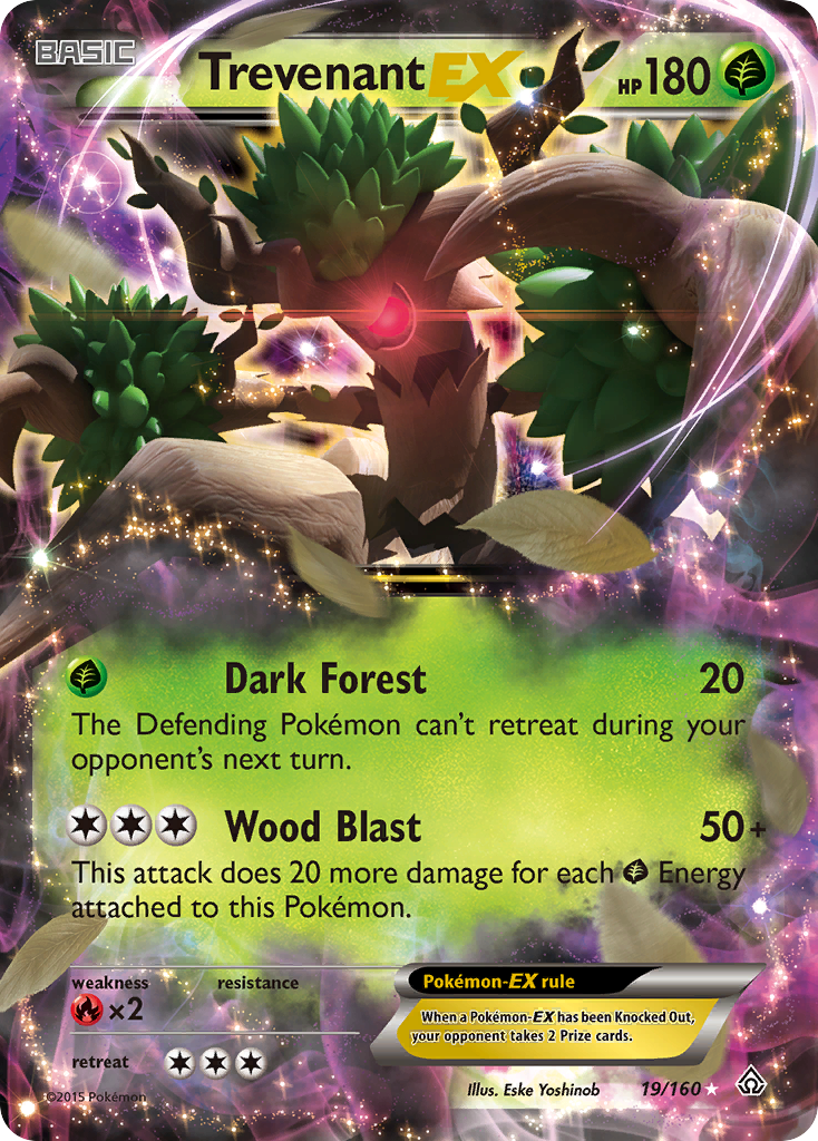 Trevenant EX (19/160) [XY: Primal Clash] | Devastation Store