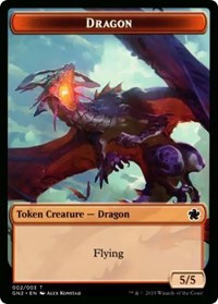 Dragon // Dinosaur Double-Sided Token [Game Night 2019 Tokens] | Devastation Store