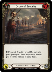 Drone of Brutality (Red) [WTR164-R] Alpha Print Rainbow Foil - Devastation Store | Devastation Store