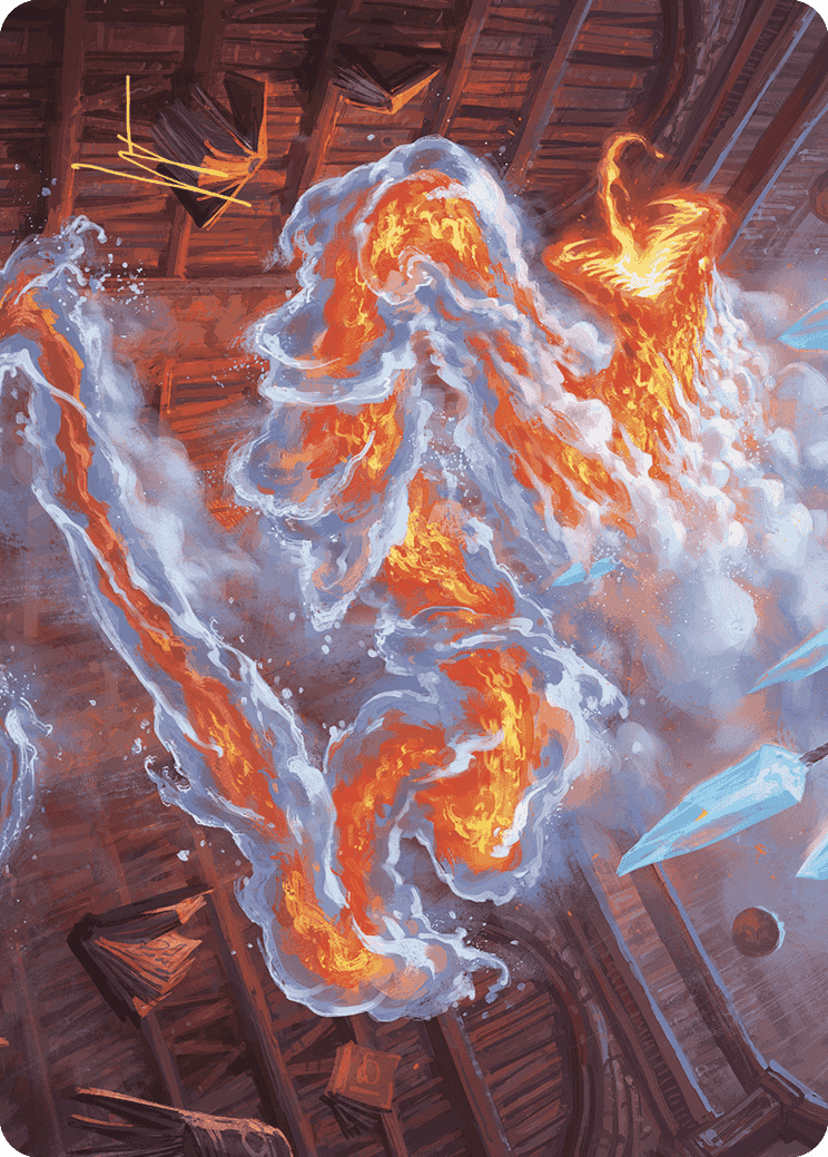 Scalding Viper Art Card (Gold-Stamped Signature) [Wilds of Eldraine Art Series] | Devastation Store