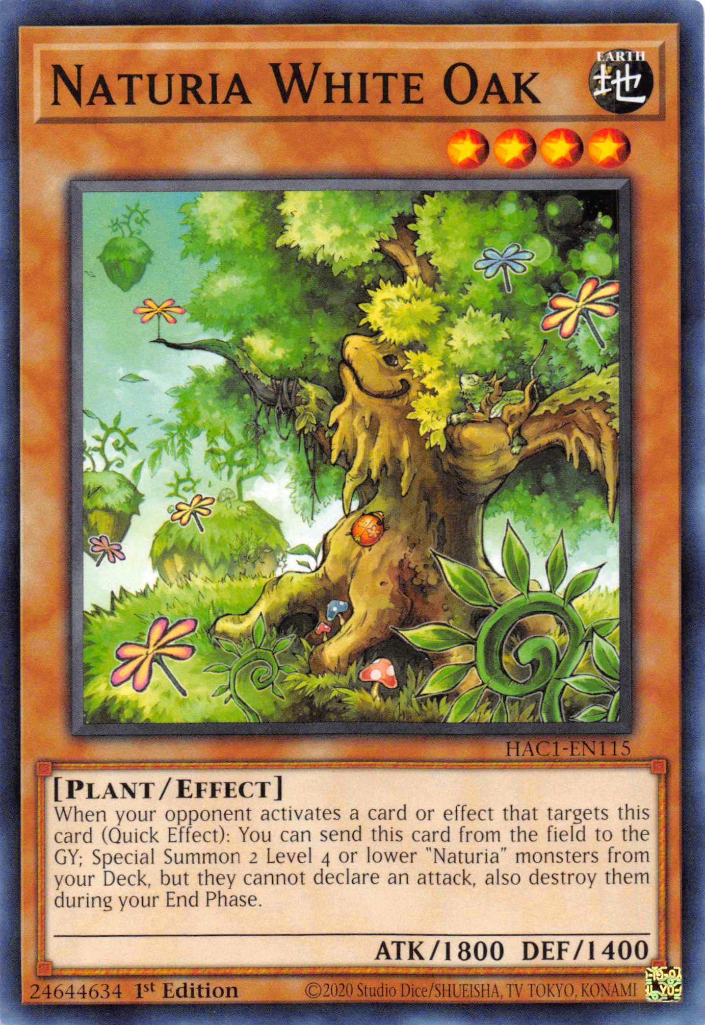 Naturia White Oak (Duel Terminal) [HAC1-EN115] Parallel Rare | Devastation Store