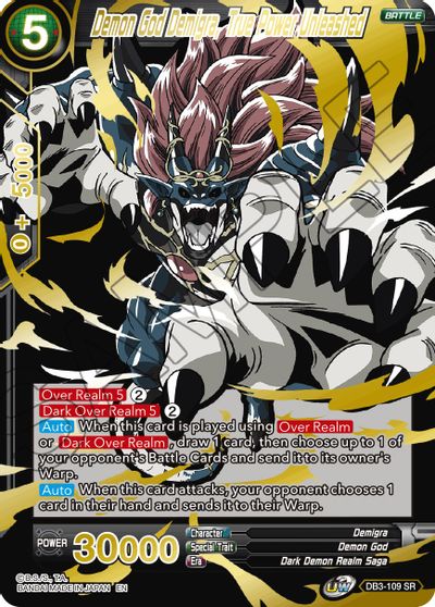 Demon God Demigra, True Power Unleashed (Alternate Art) (DB3-109) [Special Anniversary Set 2021] | Devastation Store