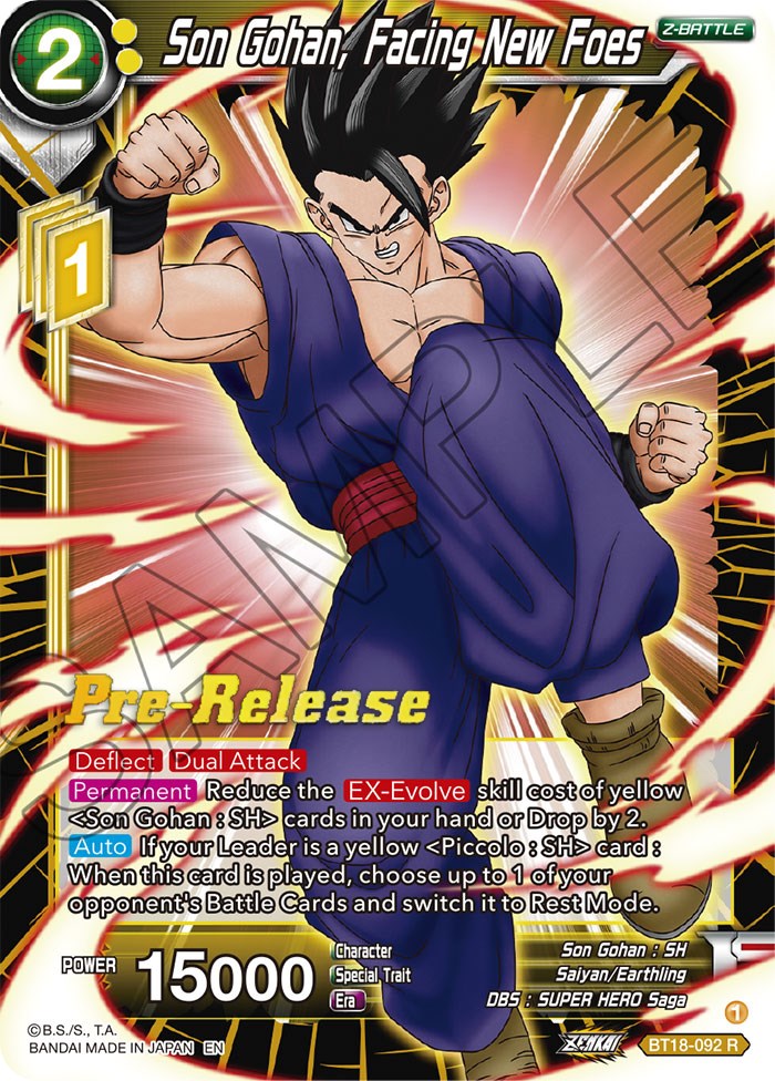 Son Gohan, Facing New Foes (BT18-092) [Dawn of the Z-Legends Prerelease Promos] | Devastation Store