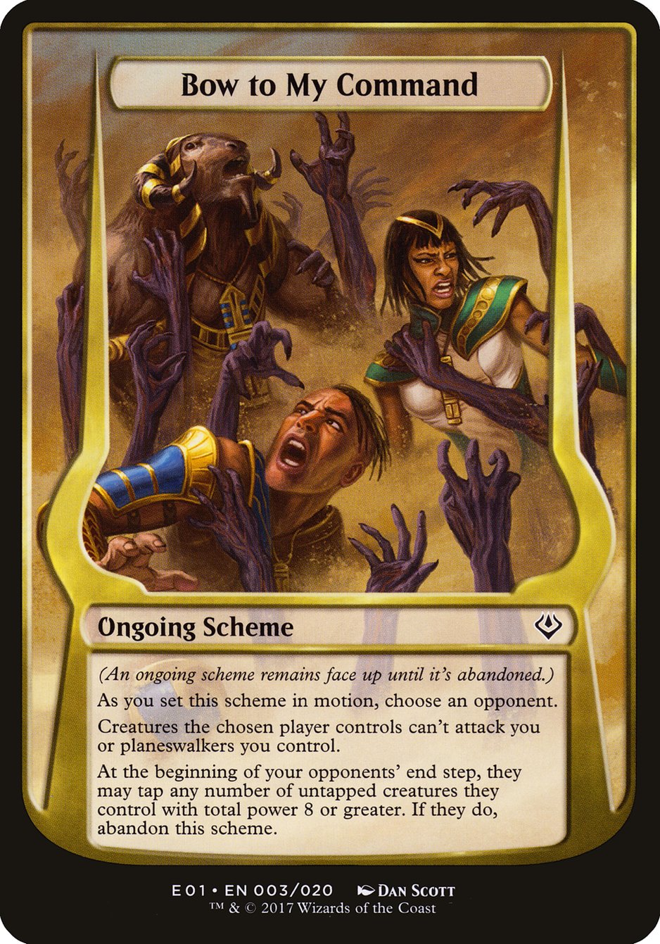 Bow to My Command (Schemes) [Archenemy: Nicol Bolas Schemes] | Devastation Store