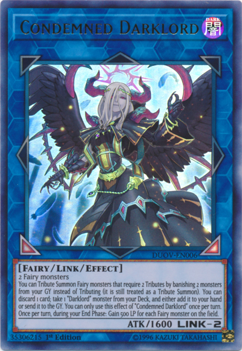 Condemned Darklord [DUOV-EN006] Ultra Rare | Devastation Store
