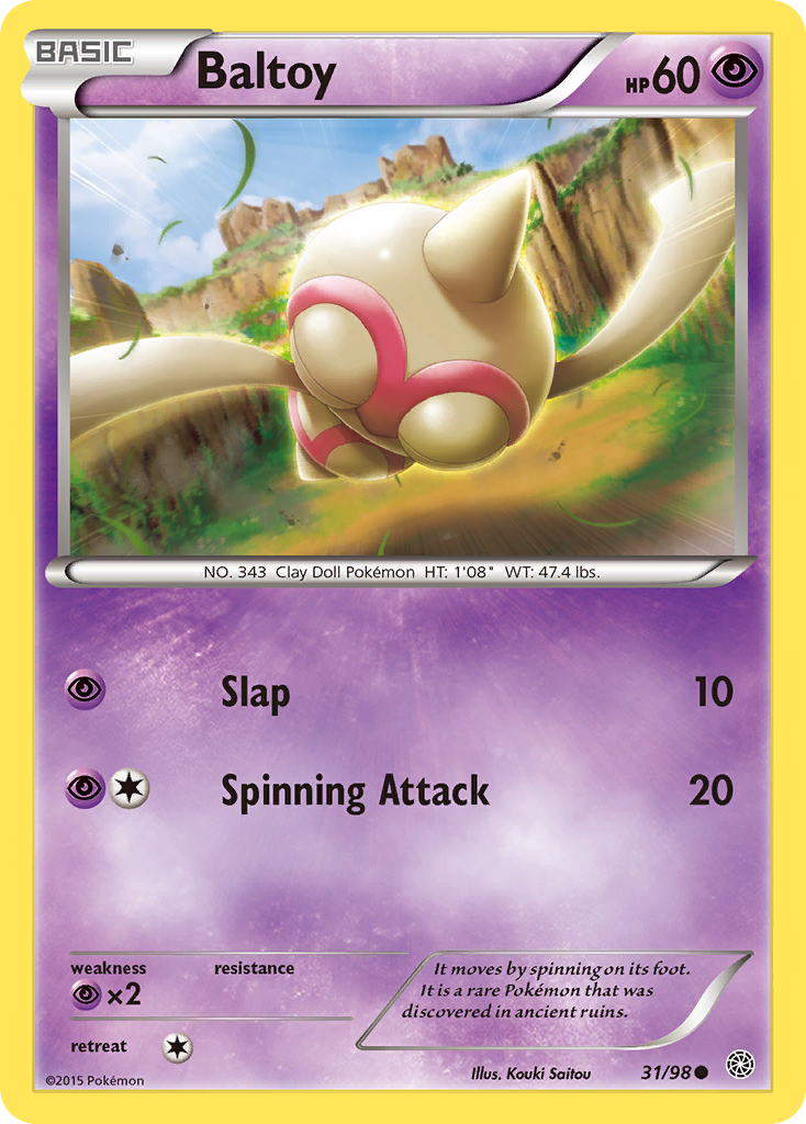 Baltoy (31/98) [XY: Ancient Origins] | Devastation Store