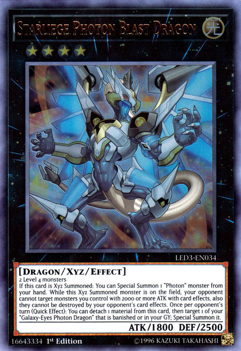 Starliege Photon Blast Dragon [LED3-EN034] Ultra Rare | Devastation Store