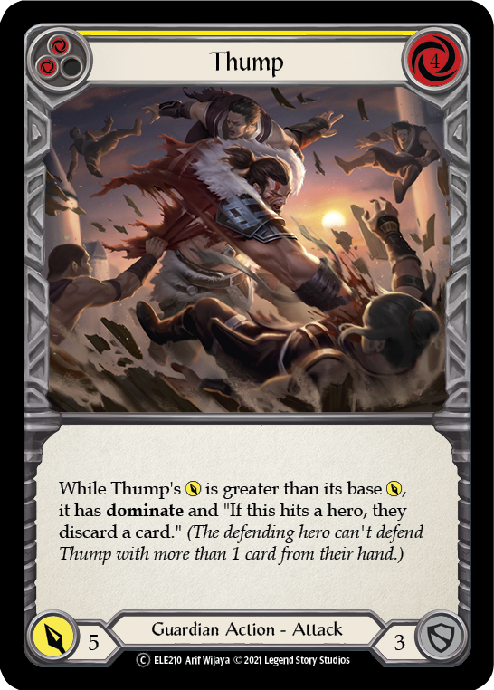 Thump (Yellow) [U-ELE210] Unlimited Rainbow Foil | Devastation Store