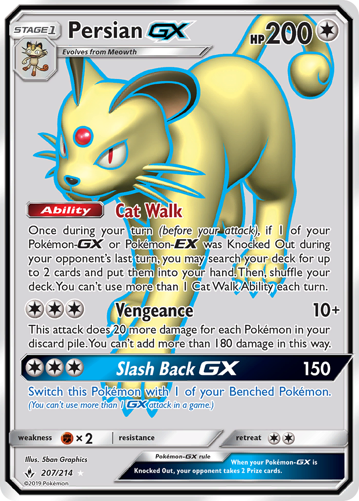 Persian GX (207/214) [Sun & Moon: Unbroken Bonds] | Devastation Store