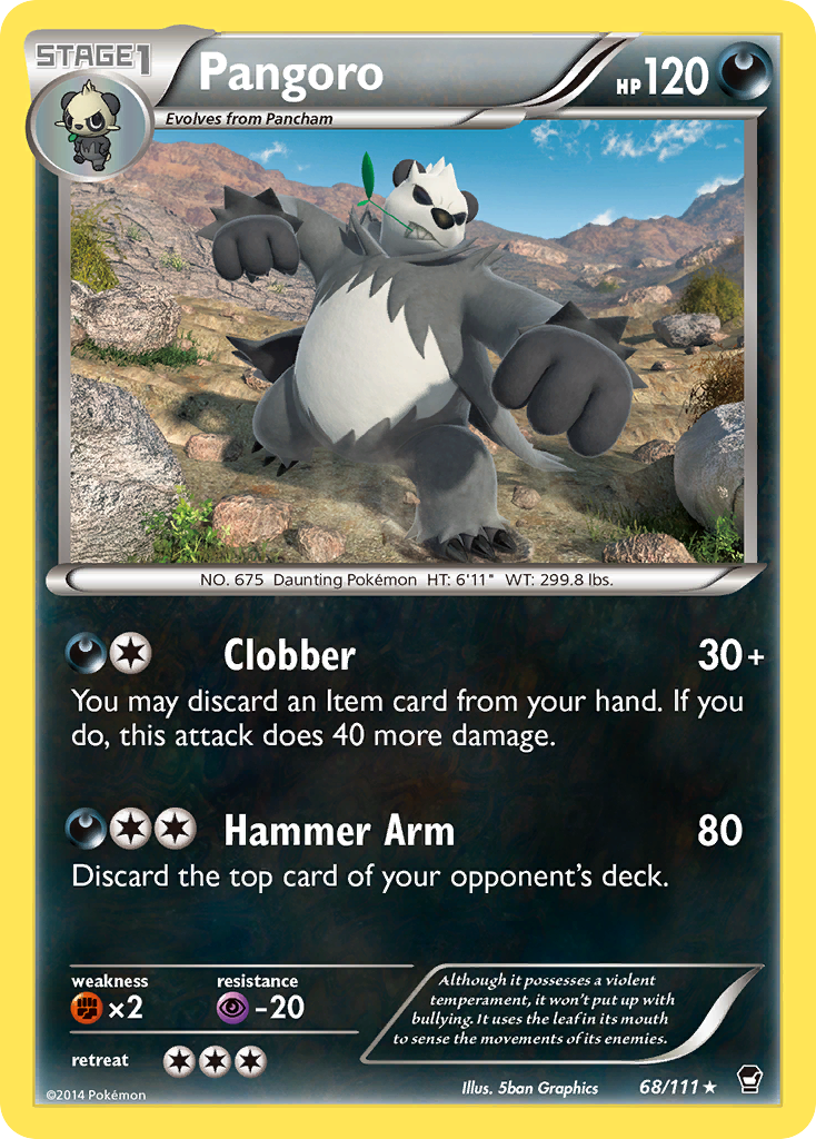 Pangoro (68/111) [XY: Furious Fists] | Devastation Store