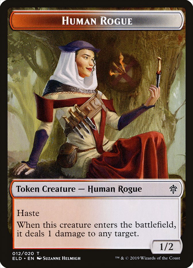 Human Rogue [Throne of Eldraine Tokens] | Devastation Store