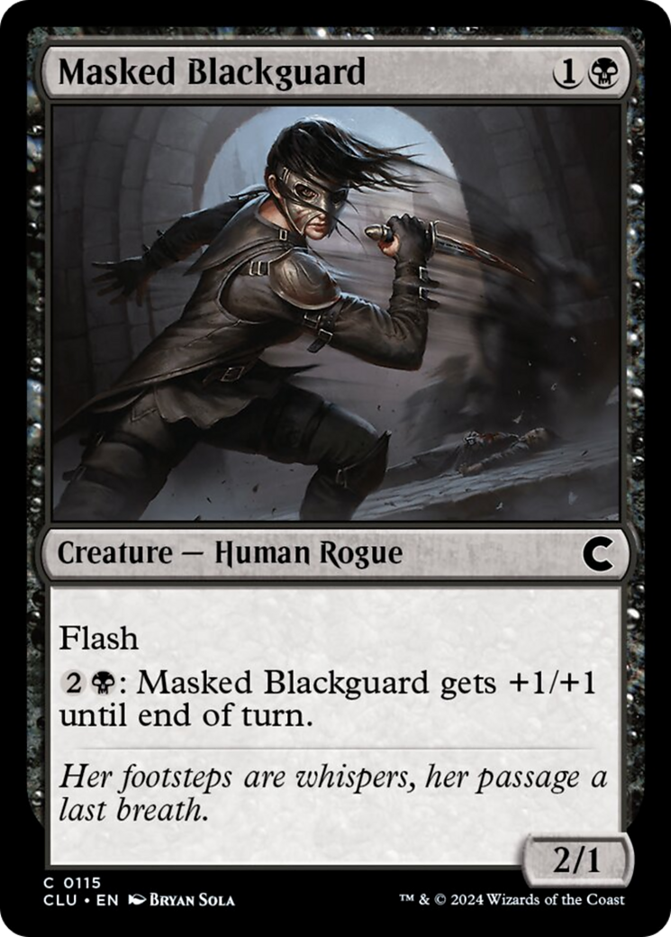 Masked Blackguard [Ravnica: Clue Edition] | Devastation Store