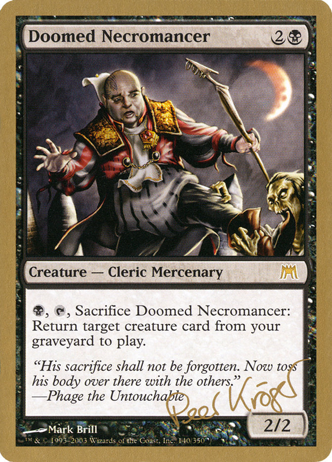 Doomed Necromancer (Peer Kroger) [World Championship Decks 2003] | Devastation Store