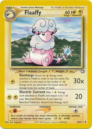 Flaaffy (34/111) [Neo Genesis Unlimited] | Devastation Store