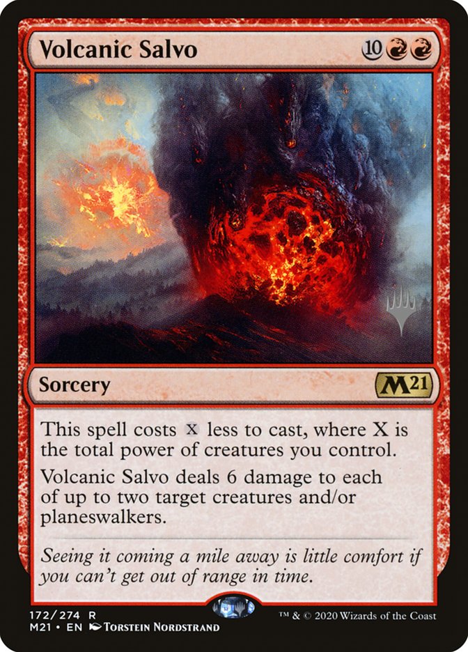 Volcanic Salvo (Promo Pack) [Core Set 2021 Promos] | Devastation Store