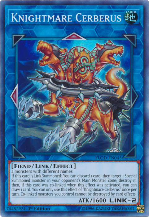 Knightmare Cerberus [FLOD-EN045] Super Rare | Devastation Store