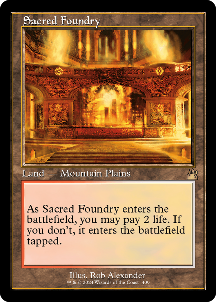 Sacred Foundry (Retro) [Ravnica Remastered] | Devastation Store