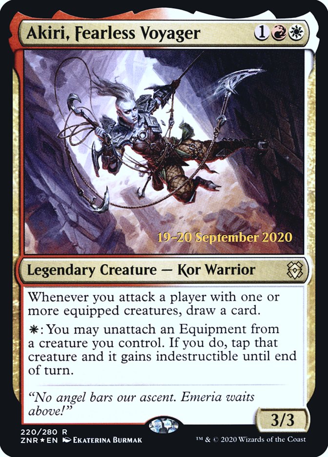Akiri, Fearless Voyager [Zendikar Rising Prerelease Promos] | Devastation Store
