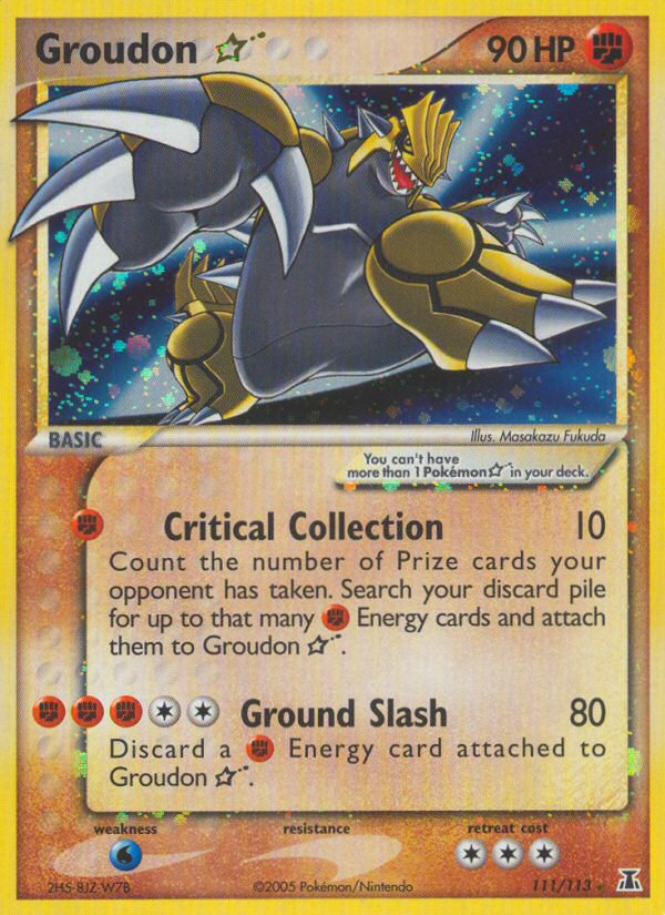 Groudon Star (111/113) [EX: Delta Species] | Devastation Store