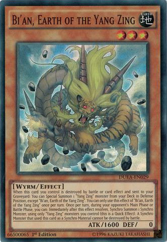 Bi'an, Earth of the Yang Zing [DUEA-EN029] Super Rare | Devastation Store