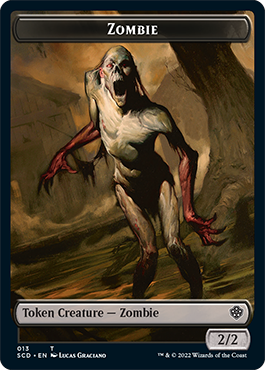 Zombie // Zombie Knight Double-Sided Token [Starter Commander Decks] | Devastation Store