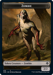 Zombie // Zombie Knight Double-Sided Token [Starter Commander Decks] | Devastation Store